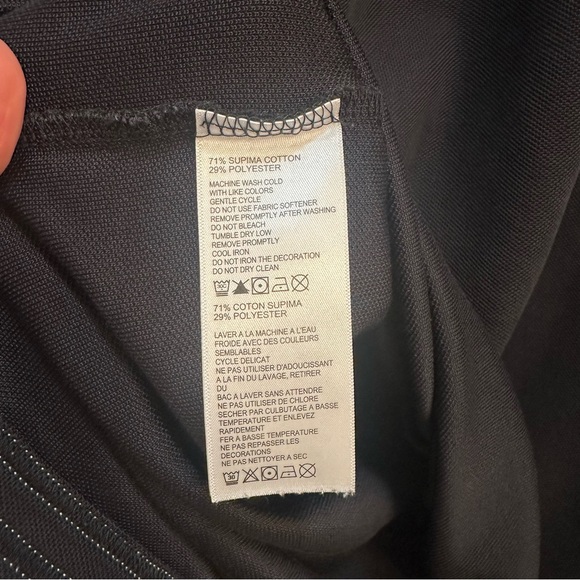 Tommy Bahama IslandZone Black Quarter Zip Pullover Supima Cotton XL Longsleeve - Picture 7 of 15